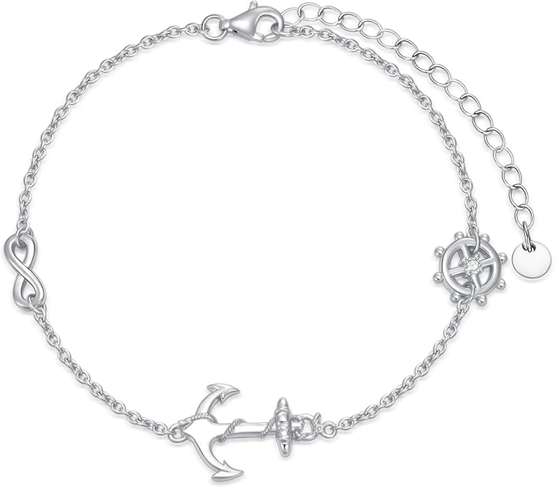 AOBOCO Mustard Seed Bracelet S925 Sterling Silver Mountain Cross Bracelets Christmas Christian Faith Jewelry Mothers Day Birthday Gifts for Mom