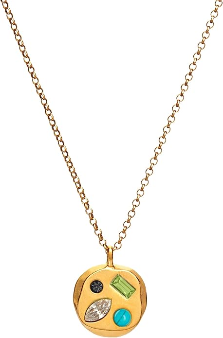 Birthdate 14k Gold Necklace for Women - 16-20in Adjustable 14 Karat Gold Chain with Lobster Clasp - Cadenas de Oro 14k Puro Para Mujer, Ladies Jewelry Birthstone