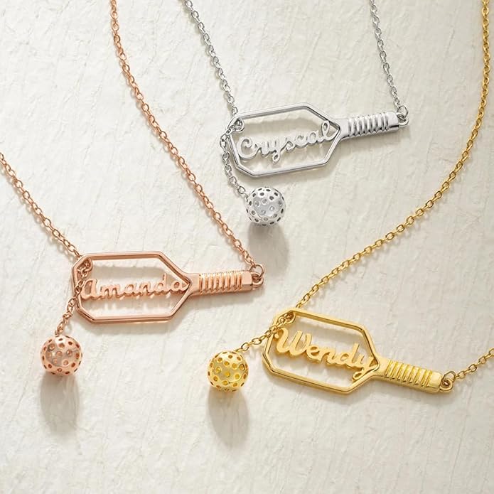 callie Personalized Volleyball|Basketball|Hockey|Baseball|Soccer|Pickleball Necklace - Custom Name & Number, Jewelry Gifts for Sports Lover