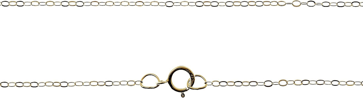 AJ's Collection Sterling Silver Chain Necklace In Silver, 14K Gold Plate or Rose Gold Plated