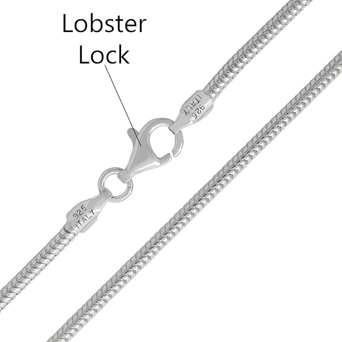 Savlano 925 Sterling Silver Solid Italian Figaro, Rope,Herringbone, Curb, Ball Bead, Snake, Mariner Chain Anklet for Women, Comes in 0.8mm - 5mm With Gift Box