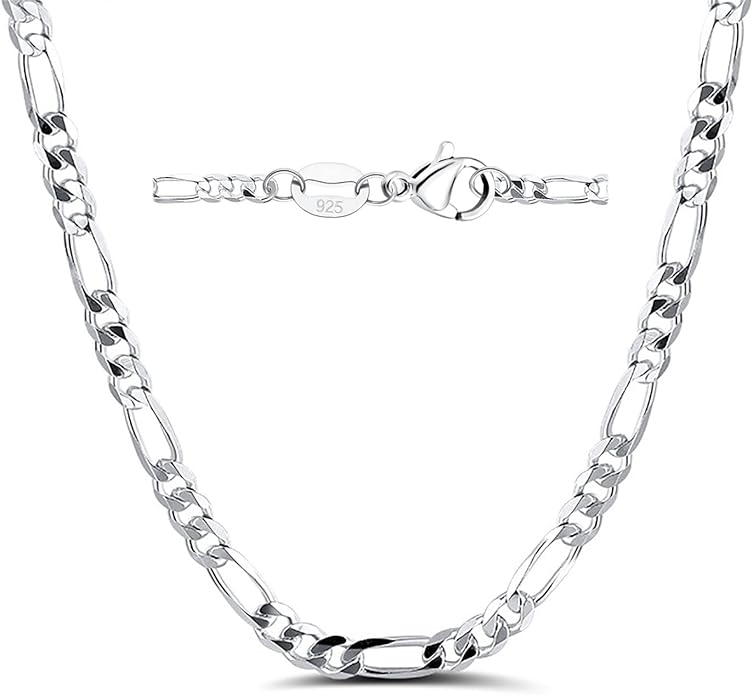 925 Sterling Silver Chain Necklace for Women 16-24 Inch Silver Jewelry Gift