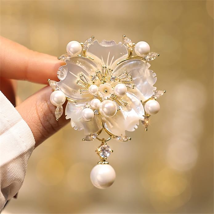 AILONMEI Brooch Pins For Women Fashion, Flower Brooches Jewelry For Women Floral Series Brooches And Pins Designer Lady's Costume