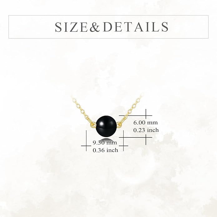 KECHO 14K Real Gold Freshwater Cultured Pearl Pendant Necklace 14K Solid Gold Jewelry Anniversary Birthday Gifts for Women