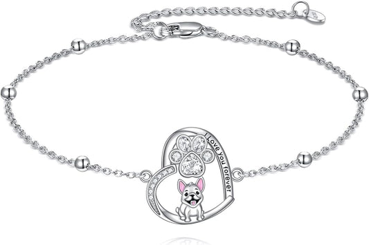 Animal Bracelet for Women 925 Sterling Silver Cat/Dolphin/Turtle/Horse Bracelet Jewelry Gifts