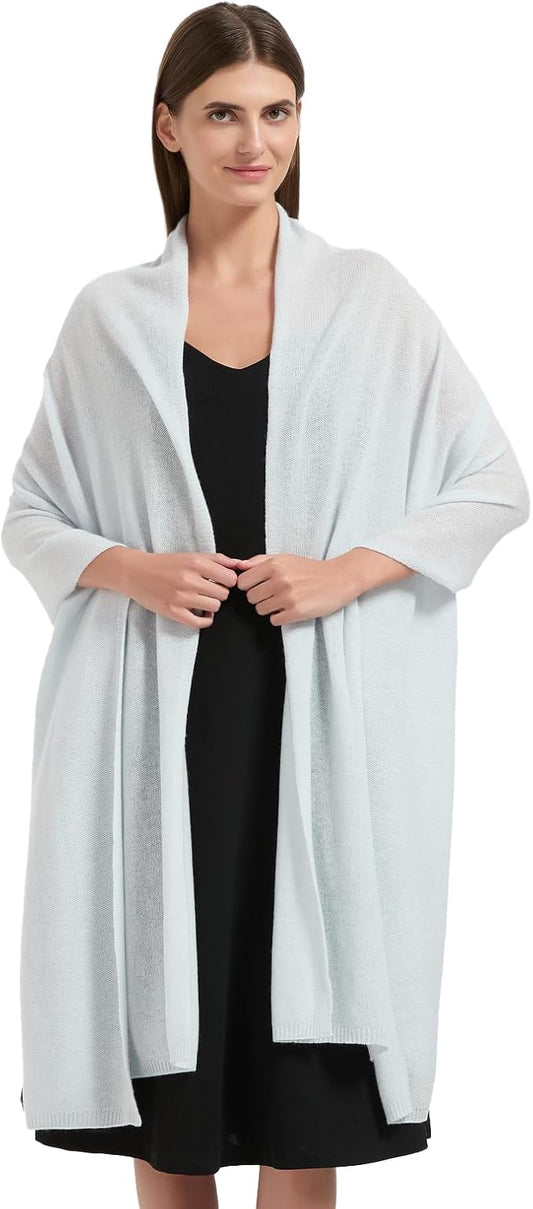 Erdenech Luxury Cashmere Wool Blend Wrap for Women, All-Season Travel Wrap Shawl, Extra Large Blanket Shawl Scarf Pashmina