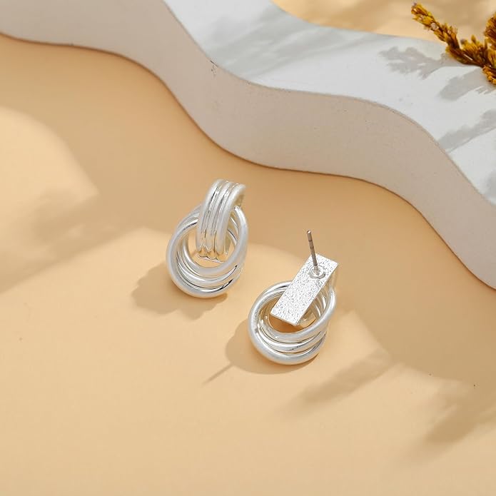 LILIE&WHITE Gold Chain Dangle Earrings - Women's Hypoallergenic Fashion Gift Earrings