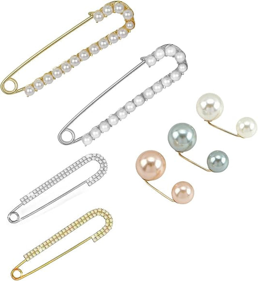 la luen Brooch Pins For Women Fashion Elegant Brooches Lapel Badges Coat Sweater Scarves Shawl Dress Accessory Wedding Party Prom Jewelry