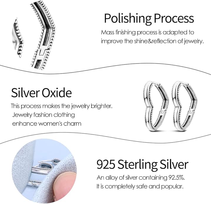 925 Sterling Silver Women Earrings, Sparkling Star and Moon Earrings, Various Hypoallergenic Earrings, Best Gift for Women