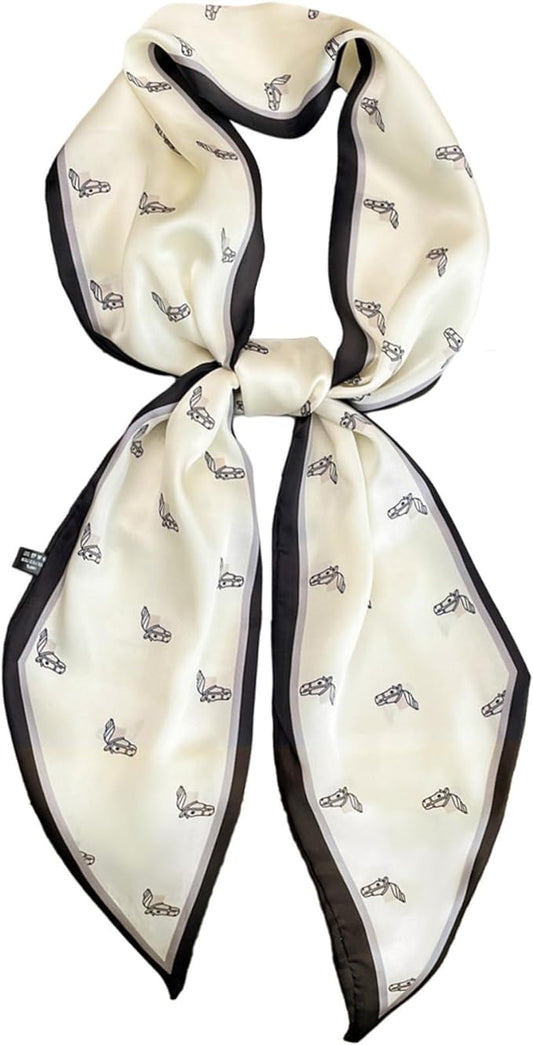 Dailyacc Hair Scarf for Women Fashion Silky Satin Headscarf Wrap Breathable Lightweight Neck Scarves For Handbag