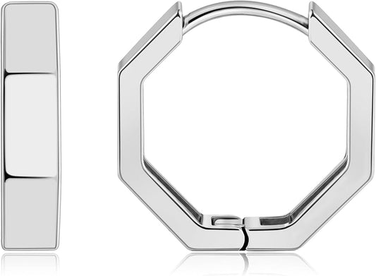 Gacimy Gold Huggie Hoop Earrings for Women 14k Gold Plated, Small Hoop Earrings for Women, 1/2 Inch Yellow Color Earrings for Women