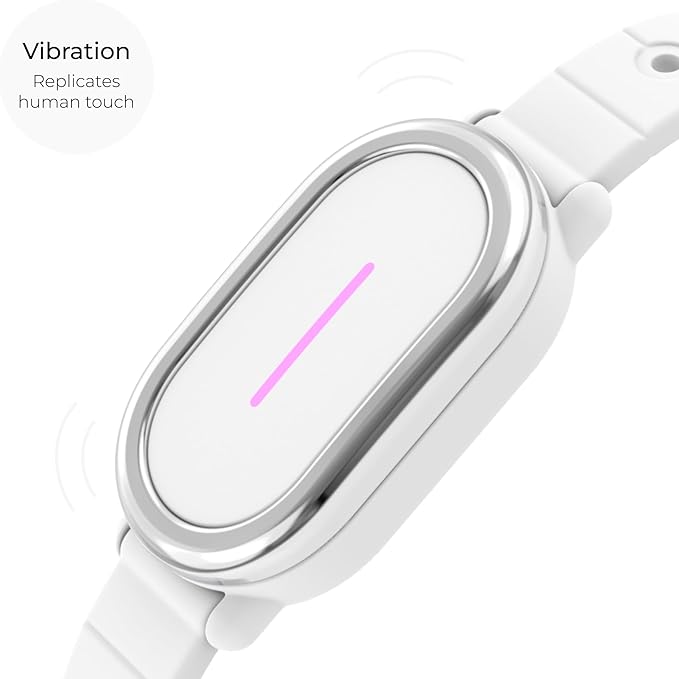 BOND TOUCH 4 Long-Distance Relationship Smart Bracelet for Couples to Feel Connected (1 Unit) Long Battery Life, Bluetooth Connection, Haptic Vibration, Compatible with iOS and Android (White)