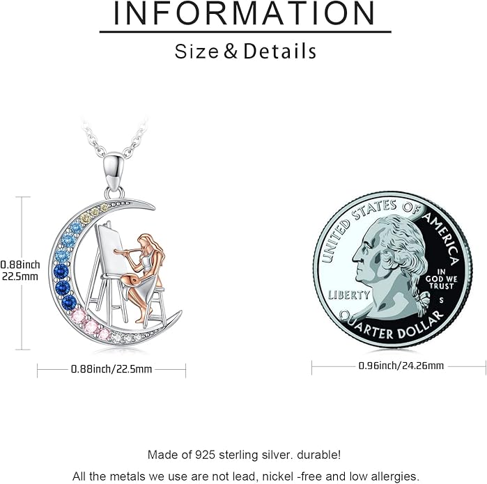 Soccer/Basketball/Gymnastics/Swimming/Ballet/Running/Golf/hockey Necklace 925 Sterling Silver Sport Jewelry Birthday Christmas Gifts for Women