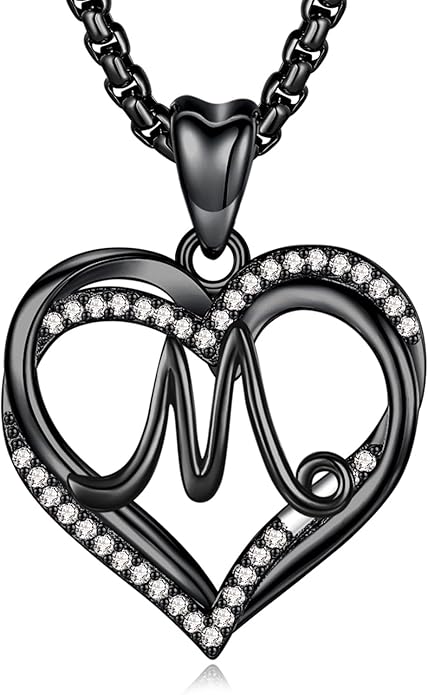INFUSEU Unique Initial Necklaces for Women Girls Small Heart Letter Jewelry, Meaningful Personalized Gifts