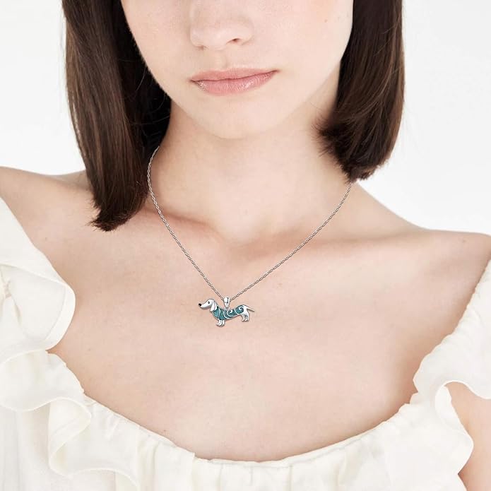 Dog Cat Necklace Pendant 925 Sterling Silver Pet Jewelry Gifts for Women