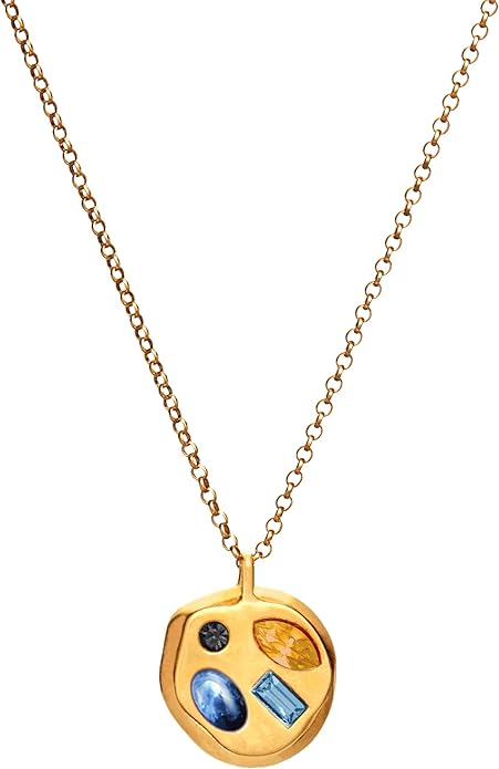 Birthdate 14k Gold Necklace for Women - 16-20in Adjustable 14 Karat Gold Chain with Lobster Clasp - Cadenas de Oro 14k Puro Para Mujer, Ladies Jewelry Birthstone