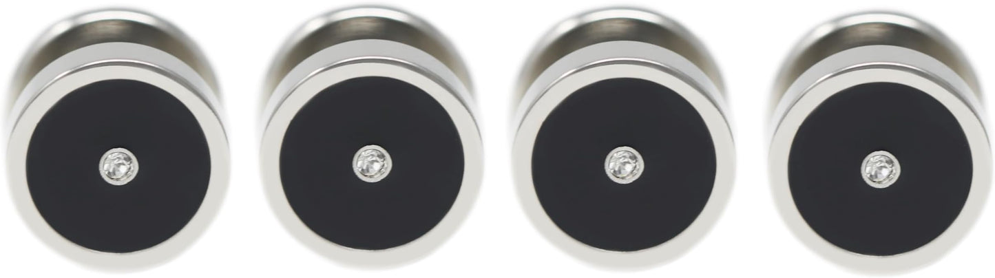 MENDEPOT Men Formal Wear Dress Shirt Cufflinks And Studs Set With Box Wedding Groom Groomsmen Gift