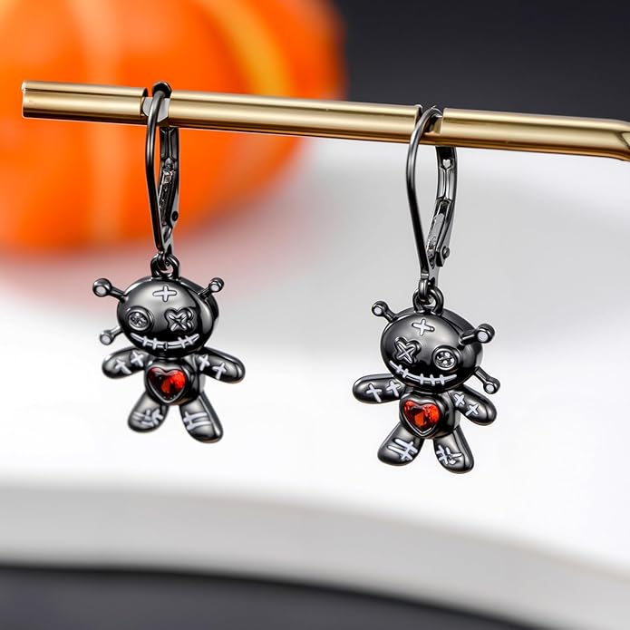 JUSTKIDSTOY Witches Knot Earrings for Women 925 Sterling Silver Nudo De Bruja Dangle Leverback Earrings Celtic Jewelry Halloween Birthday Gift