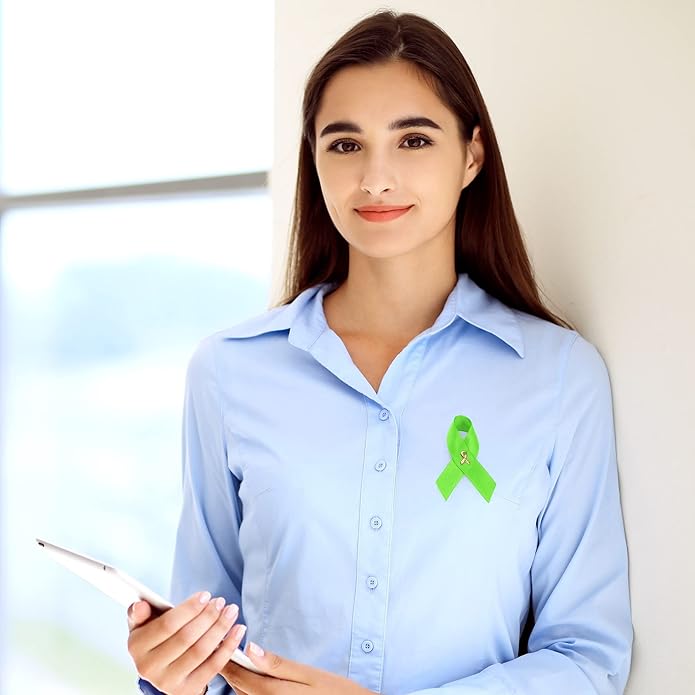 1/2/5/10/25/50/100pcs Satin Awareness Ribbon Pins (Pick your color), for Cancer & Disease Awareness, Bulk Quantities for Fundraising, Events, Gift Giving