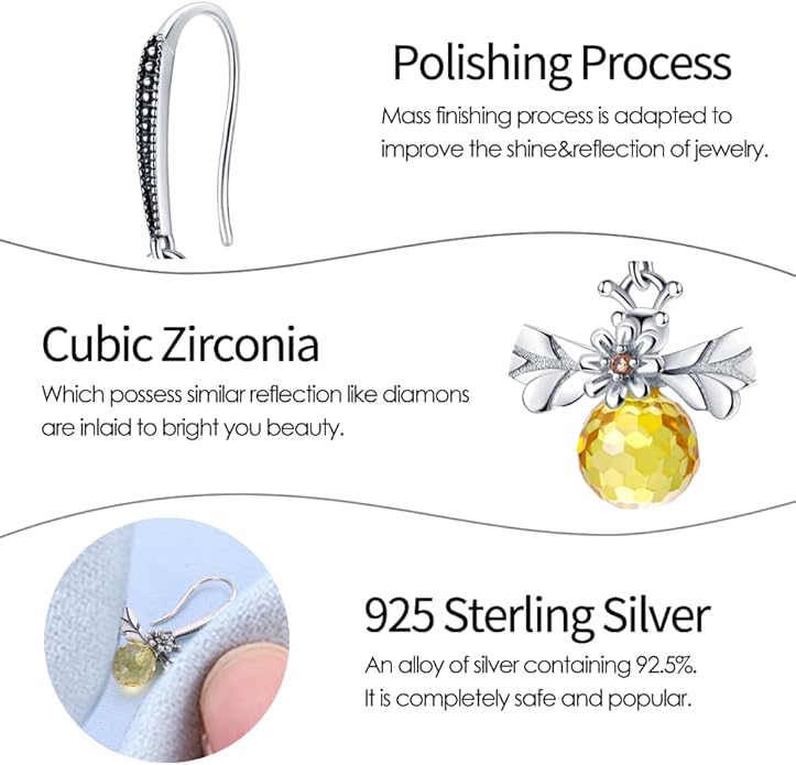 925 Sterling Silver Women Earrings, Sparkling Star and Moon Earrings, Various Hypoallergenic Earrings, Best Gift for Women