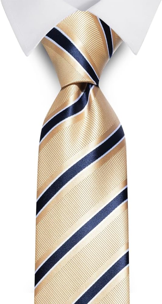 joy alice Ties Set Men Mixed Color Necktie Handkerchief Cufflinks Brooch 3.15 Formal