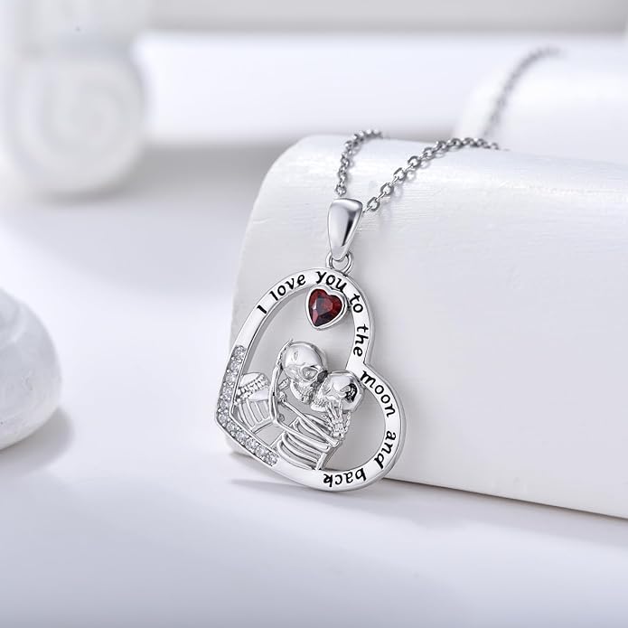 KoyeKei Sterling Silver Halloween Necklace Gothic Jewelry Gifts for Women Men