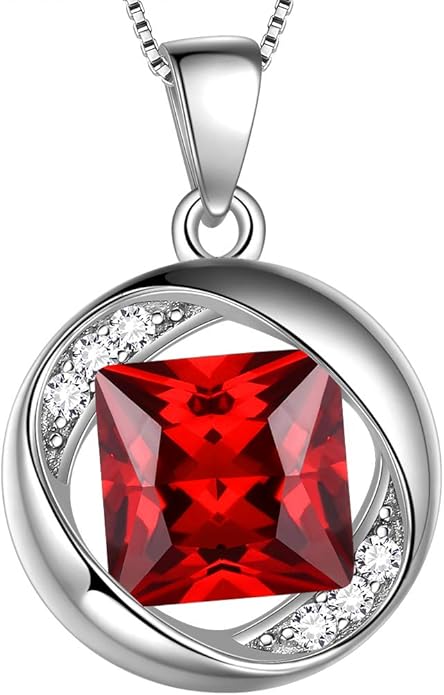 Aurora Tears 925 Sterling Silver 12 Birthstones Necklace/Earring/Ring/Bracelet Women Birthstone Pendant Crystal Fashion Birthday Jewelry Christmas Gift for Girls Women