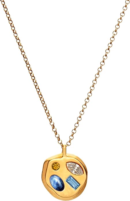 Birthdate 14k Gold Necklace for Women - 16-20in Adjustable 14 Karat Gold Chain with Lobster Clasp - Cadenas de Oro 14k Puro Para Mujer, Ladies Jewelry Birthstone