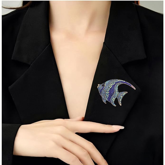 la luen Brooch Pins For Women Fashion Elegant Brooches Lapel Badges Coat Sweater Scarves Shawl Dress Accessory Wedding Party Prom Jewelry