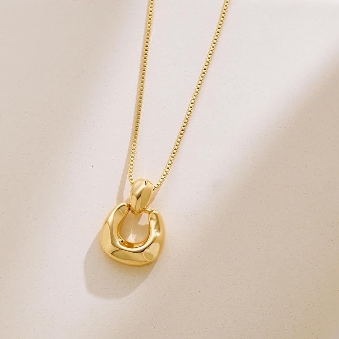Pendant Necklace for Women Statement Gold Silver Necklace Trendy Jewelry for Women