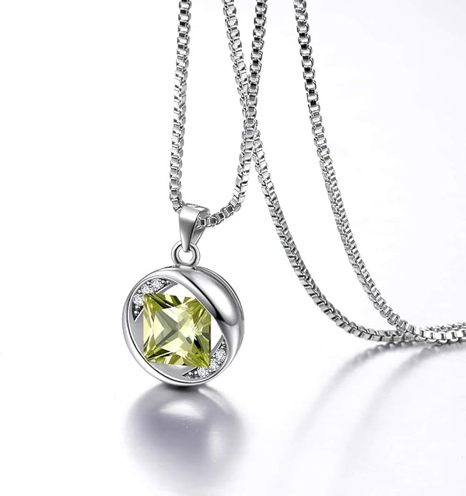 Aurora Tears 925 Sterling Silver 12 Birthstones Necklace/Earring/Ring/Bracelet Women Birthstone Pendant Crystal Fashion Birthday Jewelry Christmas Gift for Girls Women