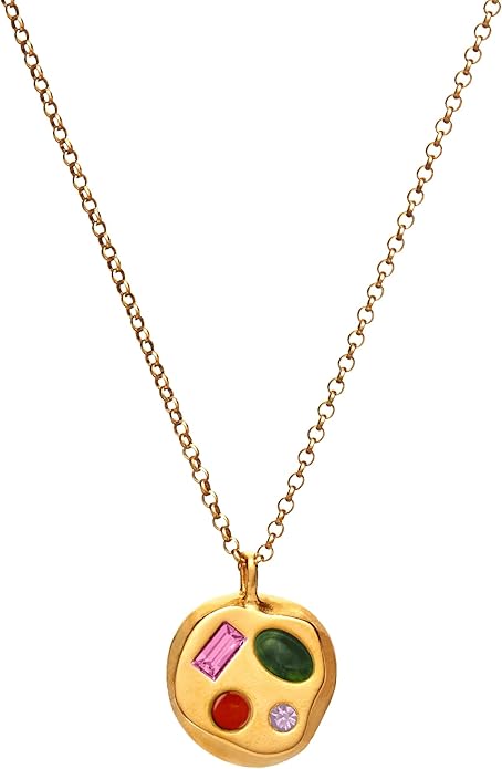 Birthdate 14k Gold Necklace for Women - 16-20in Adjustable 14 Karat Gold Chain with Lobster Clasp - Cadenas de Oro 14k Puro Para Mujer, Ladies Jewelry Birthstone