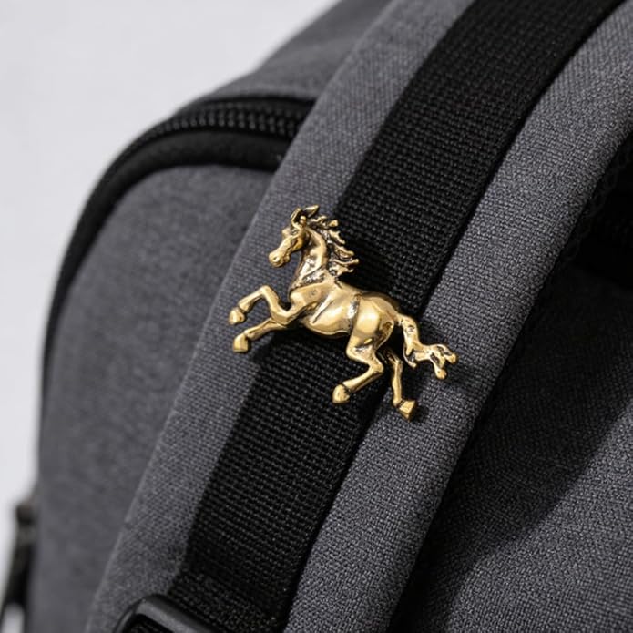 2026 New Year Of Horse Pin Brooch, Good Luck Chinese Zodiacs Horse Pins For Fashion Accessories Animal Lucky Charm Statue Feng Shui Gifts Jewelry For Women Men