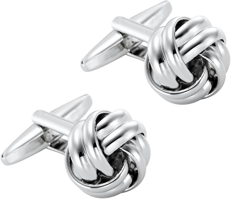 Stunning Mens Nautical Knot Stainless Steel Cufflinks