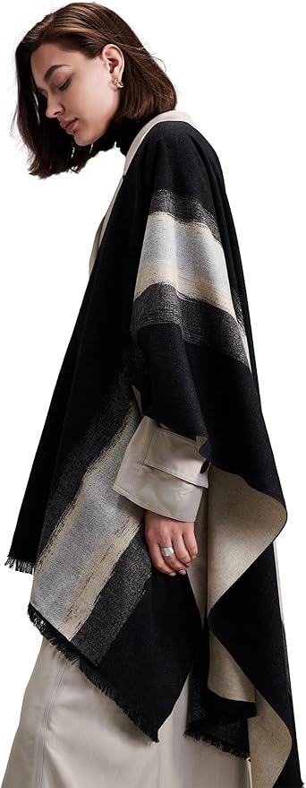 ZHE JIN Luxurious Silk Scarf Shawl Wraps for Women, Warm Scarves Winter Gift, 100% Brushed Mulberry Silk