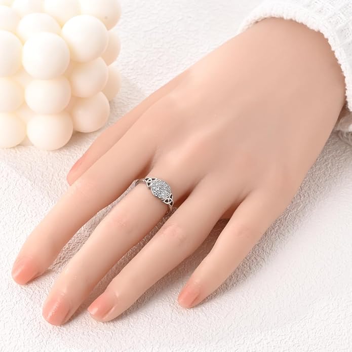 NARMO 925 Sterling Silver Rings for Women Evil Eyes Rings Entwined Line Cubic Zirconia Rings Simple Stackable Finger Rings Engagement Ring Personality Rings Size 6-9