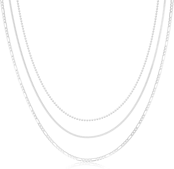 Freekiss Herringbone Necklace for Women,Dainty Gold Necklace,14k Gold Plated Snake,Gold Chain Choker Necklaces,Simple Gold Layered Necklaces,Gold Jewelry Gift for Women