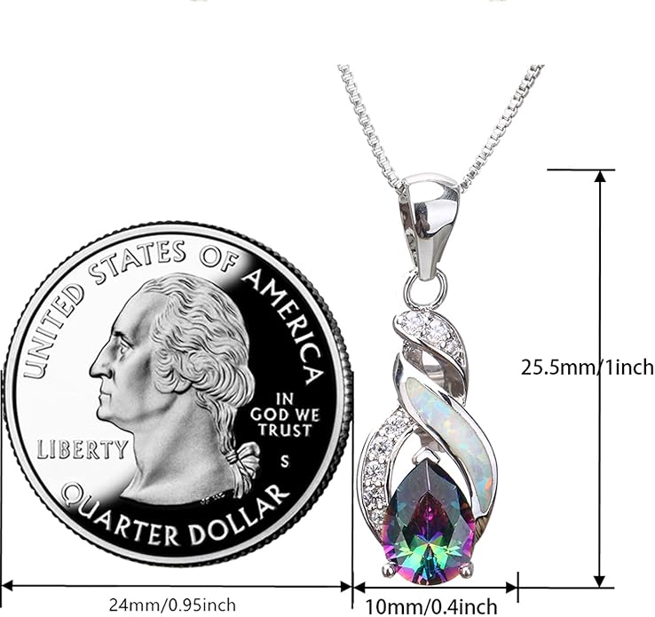 Hermosa Jewelry Sets Australian Created Opal Necklace Earrings Mother's Day Gifts Jewelry for Mom