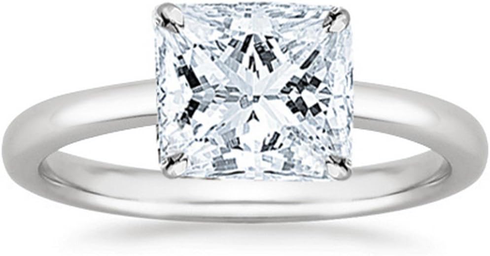 Houston Diamond District 1 to 5 Carat LAB GROWN Solitaire IGI CERTIFIED Diamond Engagement Ring (E-F Color VS2-SI1 Clarity)