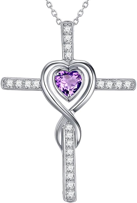 Dorella Love Infinity Christmas Jewelry for Women Birthday Gifts Wife Mom December January Birthstones Blue Topaz Garnet and More Stones Jewelry 925 Sterling Silver