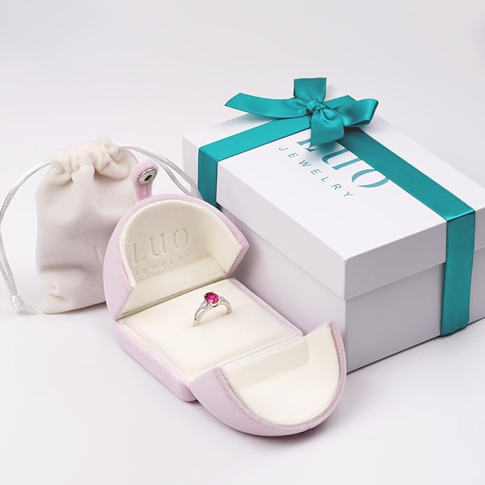 925 Sterling Silver Oval Shaped 8X6 MM Gemstone Ring Leaf Engagement Ring for Women Jewelry