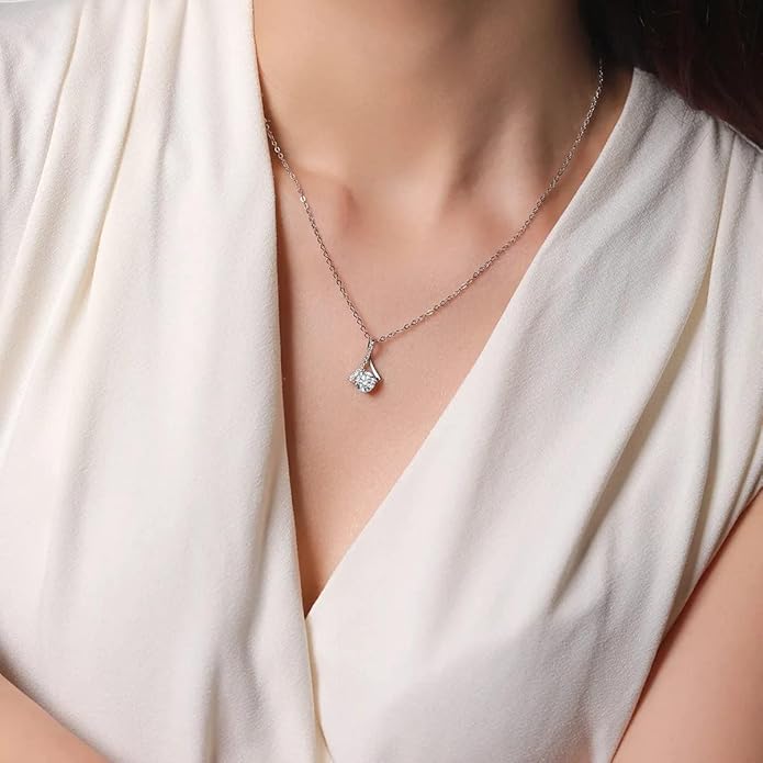 To My Soulmate Necklace For Women, Soul Mate Jewelry for Women, Future Wife Gifts, To My Wife Necklace from Husband, Gifts for Girlfriend, Pendant With Message Card
