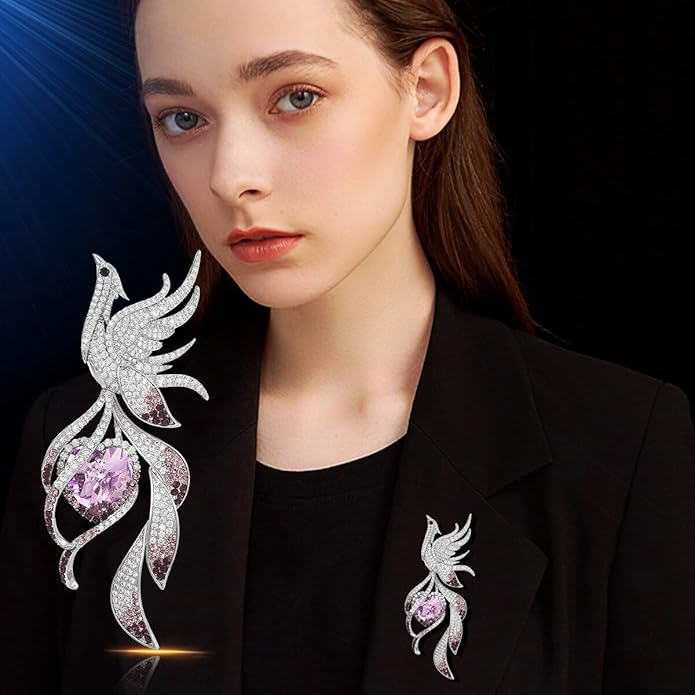 Animal Brooch for Women Girls 18k Gold Plated Animal Brooch Pin Rhinestone Animal Brooch Lapel Pin Jewelry Thanksgiving Day Birthday Wedding Gifts for Mom Wife