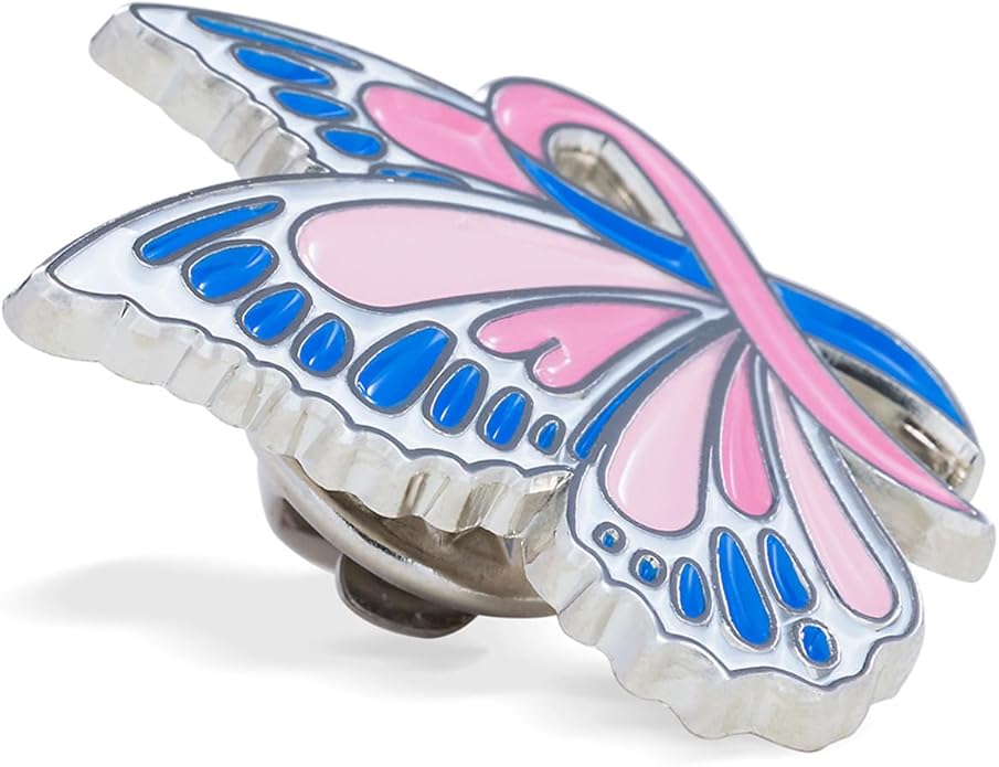 PinMarts Breast Cancer Ribbons and Breast Cancer Awareness Enamel Pins - Perfect Breast Cancer Gifts for Women, Events, Fundraisers, and Breast Cancer Awareness Decoration