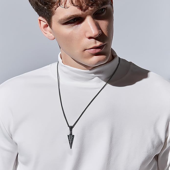 KoyeKei Viking Necklace for Men 925 Sterling Silver Viking Norse Pagan Jewelry Gifts for Women