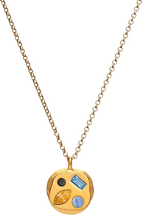 Birthdate 14k Gold Necklace for Women - 16-20in Adjustable 14 Karat Gold Chain with Lobster Clasp - Cadenas de Oro 14k Puro Para Mujer, Ladies Jewelry Birthstone