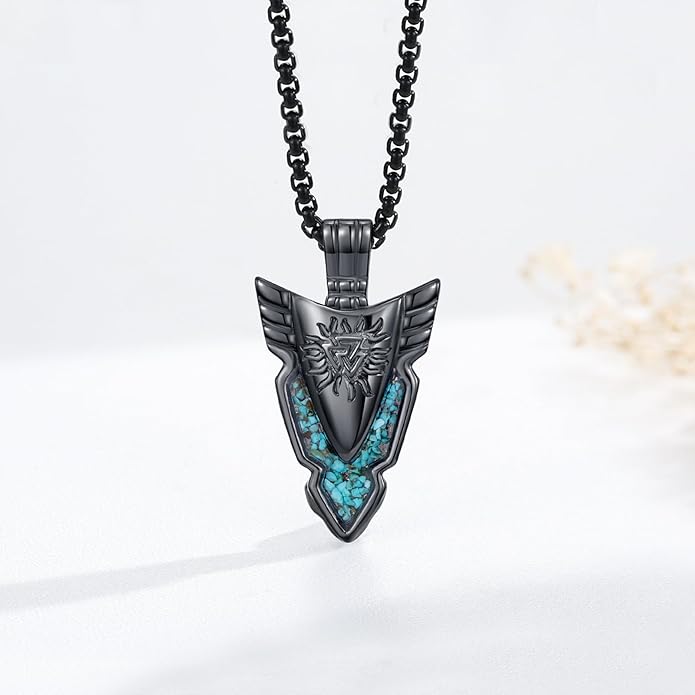 KoyeKei Viking Necklace for Men 925 Sterling Silver Viking Norse Pagan Jewelry Gifts for Women