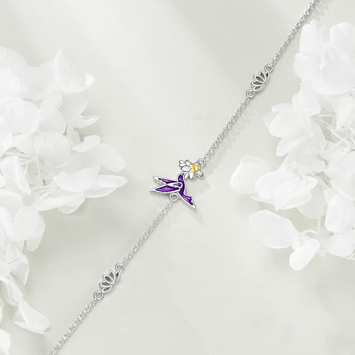 925 Sterling Silver Anklet for Women Dragonfly/Butterfly/Sea Turtles/Mermaid/Infinity/Hamsa Hand Adjustable Chain Ankle Bracelets Jewelry