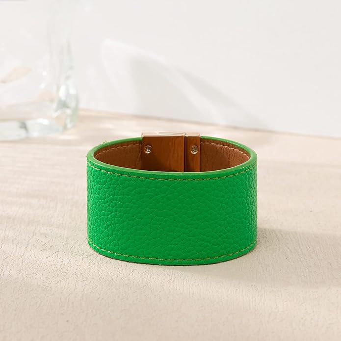 Rantanto Braid Leather Wrap Bracelet Trendy Stackable Crystal Cuff Boho Gold Heart Bracelet Jewelry Gift For Women