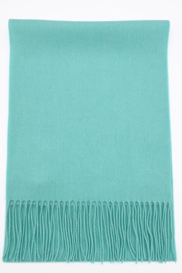 Alashan Cashmere Ultra-Fine Merino Wool and Cashmere Blend Woven Scarf -Luxe fabric-Lightweight- 72" x 12"